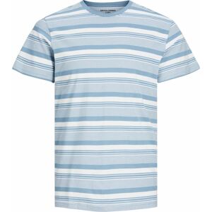 Tričko 'CHAIN' jack & jones kouřově modrá / bílá