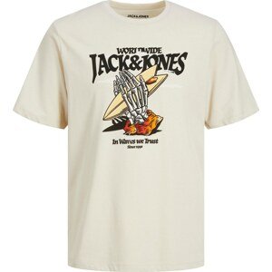 Tričko 'Beachbone' jack & jones béžová / žlutá / oranžová / černá