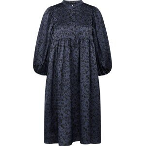 Košilové šaty 'Acacia Sarina' Bruuns Bazaar chladná modrá / černá