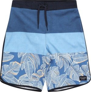 Plavecké šortky Abercrombie & Fitch krémová / marine modrá / světlemodrá / meruňková