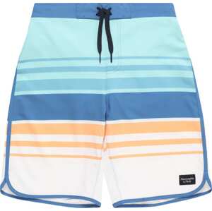 Plavecké šortky Abercrombie & Fitch tyrkysová / mix barev