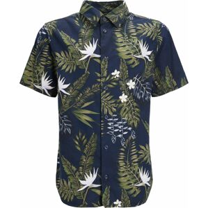 Košile 'Tropic Resort' Jack & Jones Junior námořnická modř / khaki / olivová / bílá