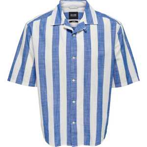 Košile 'Tes' Only & Sons marine modrá / bílá