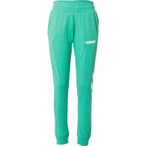 Sportovní kalhoty Hummel zelená / bílá