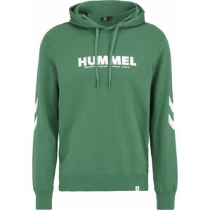 Sportovní mikina Hummel trávově zelená / bílá
