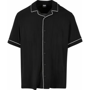 Košile Urban Classics černá / bílá