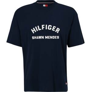 Tričko Tommy Hilfiger námořnická modř / jasně červená / offwhite