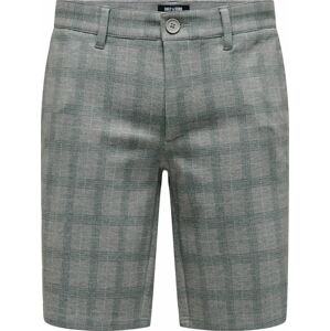 Kalhoty 'Mark' Only & Sons šedá / smaragdová
