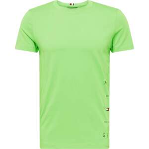 Tričko Tommy Hilfiger námořnická modř / světle zelená / červená / bílá