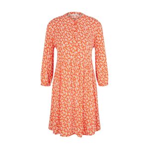 Šaty Tom Tailor oranžová / bílá