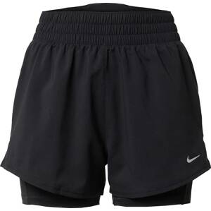 Sportovní kalhoty Nike černá / stříbrná