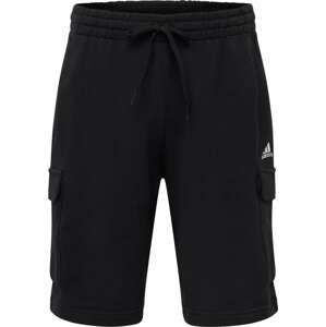 Sportovní kalhoty 'Essentials' ADIDAS SPORTSWEAR černá / bílá