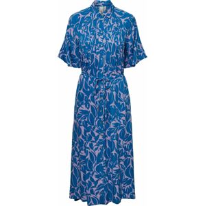Košilové šaty 'Lefira' Y.A.S královská modrá / bledě fialová