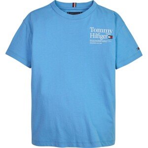 Tričko Tommy Hilfiger námořnická modř / světlemodrá / červená / bílá