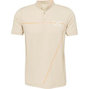 Funkční tričko EA7 Emporio Armani písková / oranžová / bílá