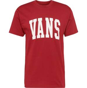 Tričko 'VARSITY' Vans červená / bílá