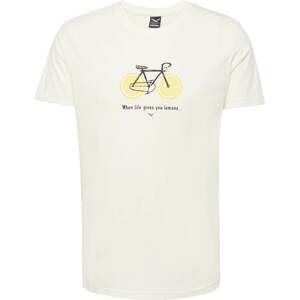 Tričko 'Citrus Cycle' Iriedaily žlutá / černá / offwhite