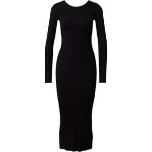 Úpletové šaty 'Oline' EDITED černá