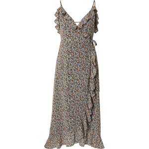 Letní šaty 'Benice' EDITED krémová / lenvandulová / mandarinkoná / černá