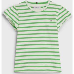 Tričko Tommy Hilfiger noční modrá / zelená / červená / bílá