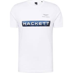 Tričko Hackett London tmavě modrá / bílá