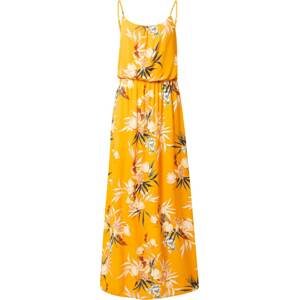 Letní šaty 'NOVA' Only zlatě žlutá / khaki / bílá