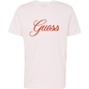 Tričko Guess růžová / červená / bílá