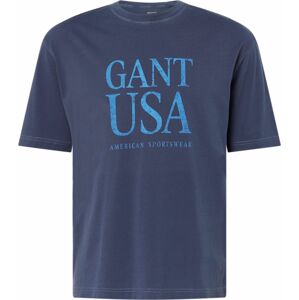 Tričko 'Sunfaded' Gant modrá / námořnická modř
