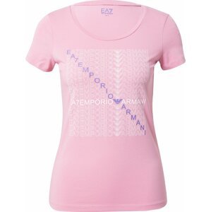 Tričko EA7 Emporio Armani královská modrá / pink / offwhite