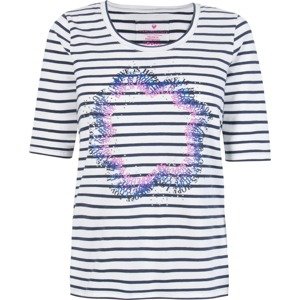 Tričko 'Fria' LIEBLINGSSTÜCK námořnická modř / šeříková / růžová / bílá