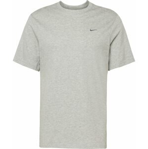 Funkční tričko 'Primary' Nike šedý melír / stříbrná