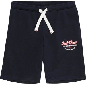 Kalhoty 'ANDY' Jack & Jones Junior námořnická modř / červená / bílá