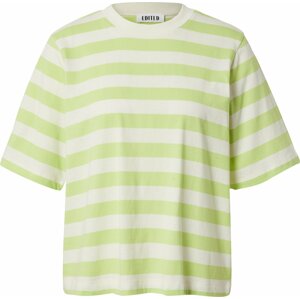 Tričko 'Nola' EDITED béžová / svítivě zelená