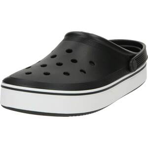 Pantofle Crocs černá / bílá