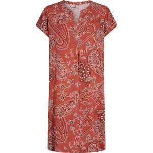Košilové šaty 'LATOYA' Soyaconcept krémová / rezavě červená / burgundská červeň
