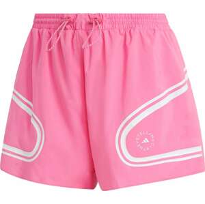 Sportovní kalhoty 'Truepace ' adidas by stella mccartney pink / bílá