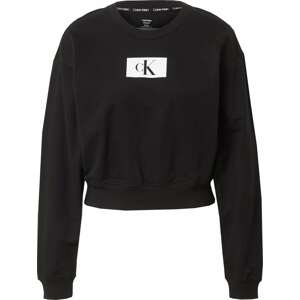 Mikina Calvin Klein Underwear černá / bílá
