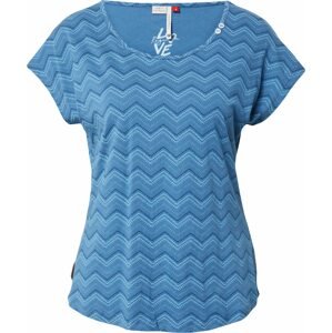 Tričko 'CHEDAR CHEVRON' Ragwear marine modrá / nebeská modř / světlemodrá / šedá
