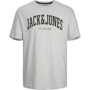 Tričko 'Josh' jack & jones černá / bílý melír