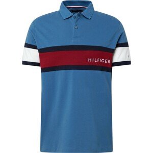 Tričko Tommy Hilfiger modrá / námořnická modř / červená třešeň / bílá