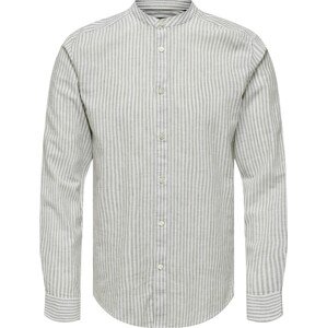 Košile 'Caiden' Only & Sons khaki / bílá