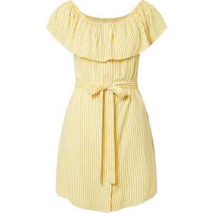 Letní šaty 'Lotta' ABOUT YOU žlutá / bílá