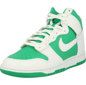 Kotníkové tenisky 'DUNK HI RETRO BTTYS' Nike Sportswear trávově zelená / bílá
