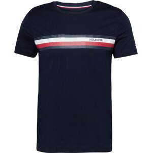 Tričko Tommy Hilfiger námořnická modř / červená / černá / bílá