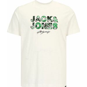 Tričko 'Tulum' Jack & Jones Plus zelená / pink / černá / bílá