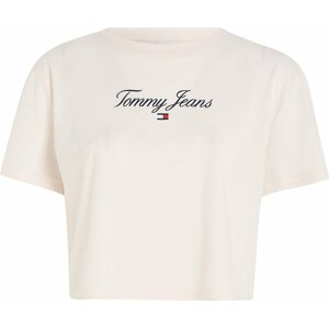 Tričko Tommy Jeans Curve béžová / mix barev