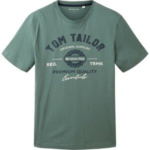 Tričko Tom Tailor námořnická modř / zelená / bílá