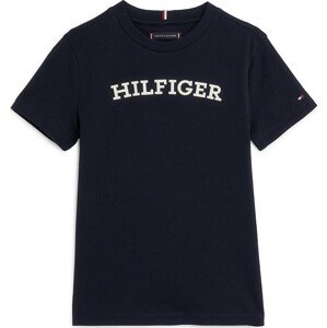 Tričko Tommy Hilfiger námořnická modř / bílá