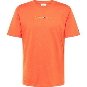 Tričko Tommy Jeans námořnická modř / oranžová / červená / bílá