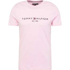 Tričko Tommy Hilfiger růžová / červená / černá